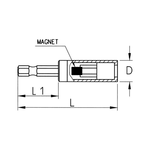 Магнитный держатель головок Wurth, 0614811320 фото 2