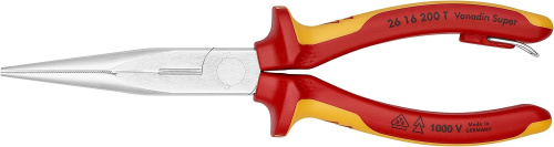 Круглогубцы с плоскими губками KNIPEX 2616200T