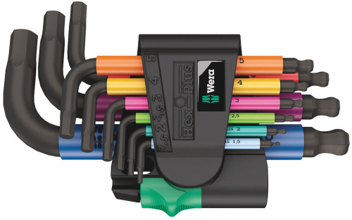 Набор шестигранников WERA 950/9 Hex-Plus Multicolour 2 фото 3