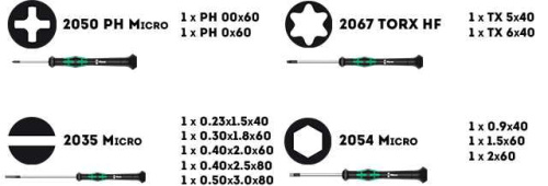 Набор отверток WERA Kraftform Micro-Set/12 SB 1 фото 4