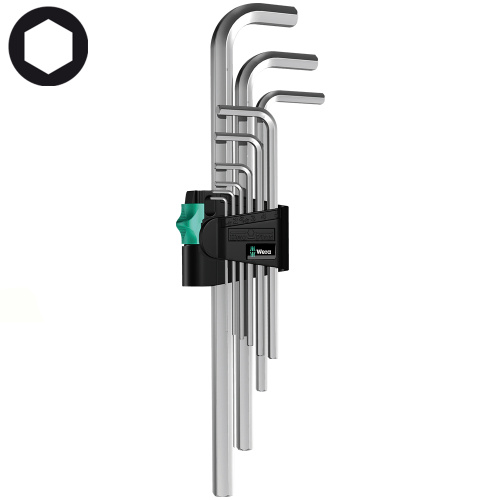 Набор шестигранников WERA 950 L/9 SM N