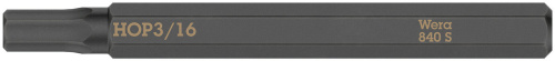 Wera 840 S Шестигранные биты Hex-Plus 3/16