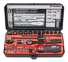 Набор головок  Wurth 1/4  multi socket wrench 