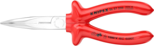 Плоские круглогубцы KNIPEX 2627200 фото 2