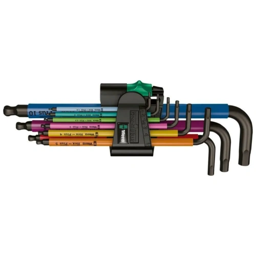 Набор шестигранников Wera950/9 Hex-Plus Multicolor