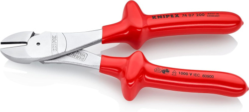 Кусачки боковые особой мощности KNIPEX 7407250 фото 4